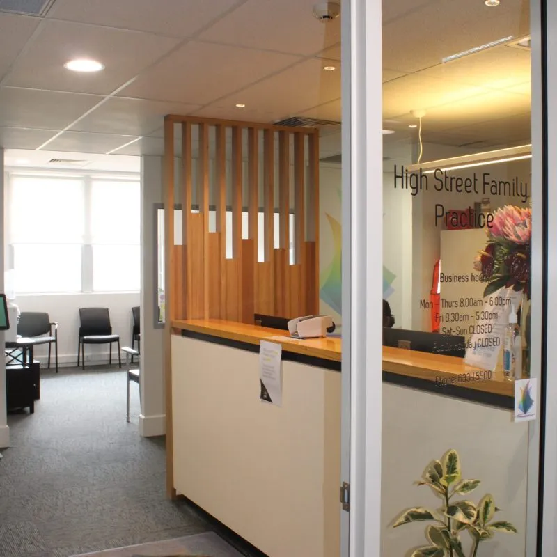 The entrance to High Street Family Practice in the QV Tower